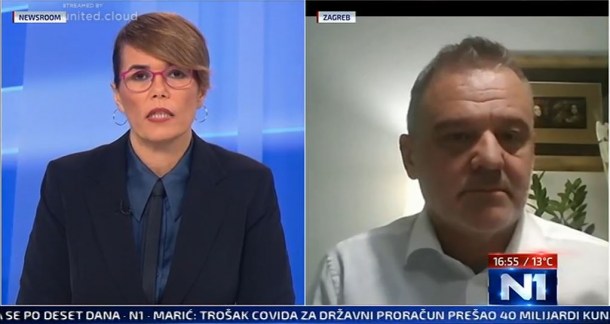 [N1 TV] Dr. Dražen Jurković o trenutnom stanju s COVID-19 te o financijskoj situaciji i reformi sustava zdravstva